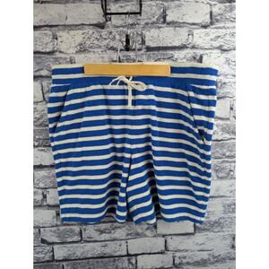 Talbots Blue Striped Terry Cloth Shorts